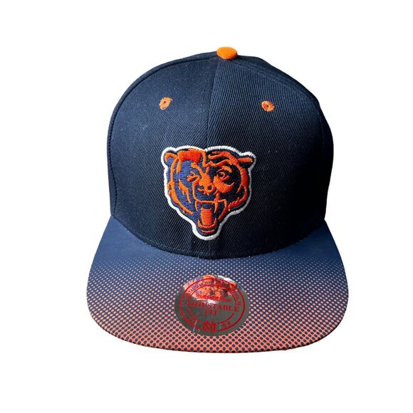 Chicago Bears Cap Hat Men's Blue Snapback Adjustable Mitchell & Ness Wool 5752 - Picture 1 of 8